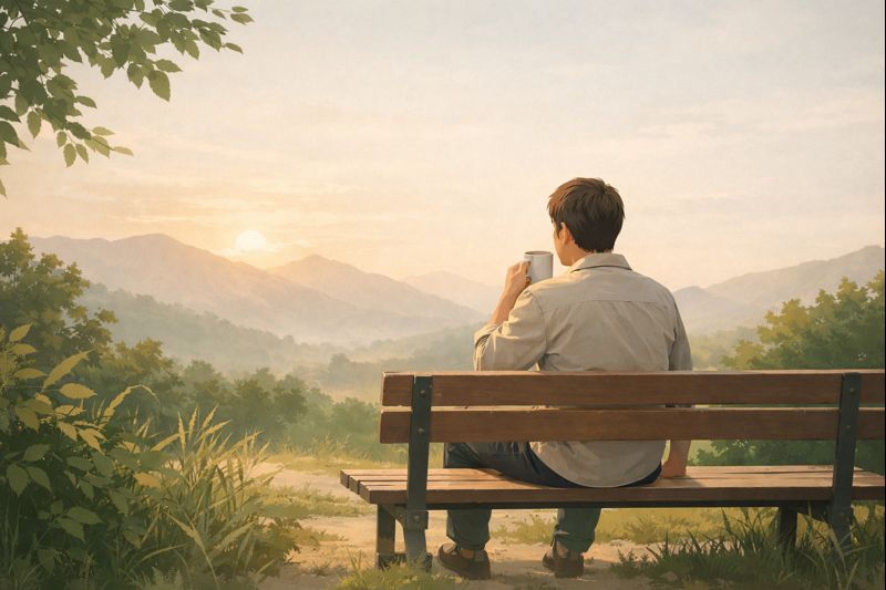 完全FIREに憧れつつ立ち止まった理由を考えるイメージ